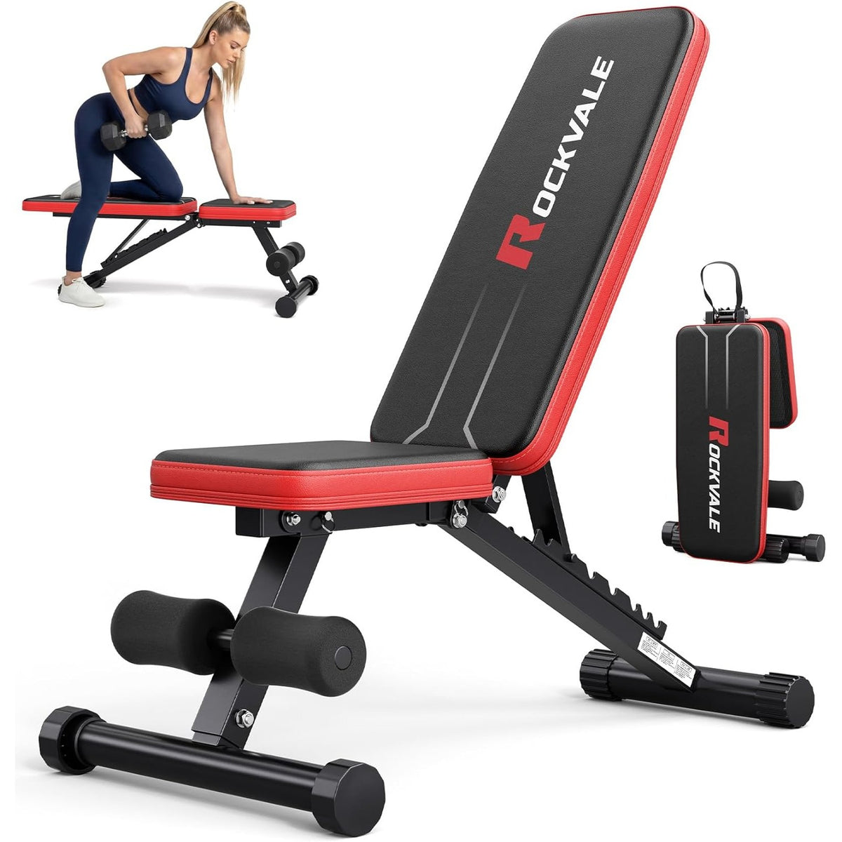 Rockvale verstelbare en opvouwbare trainingsbank