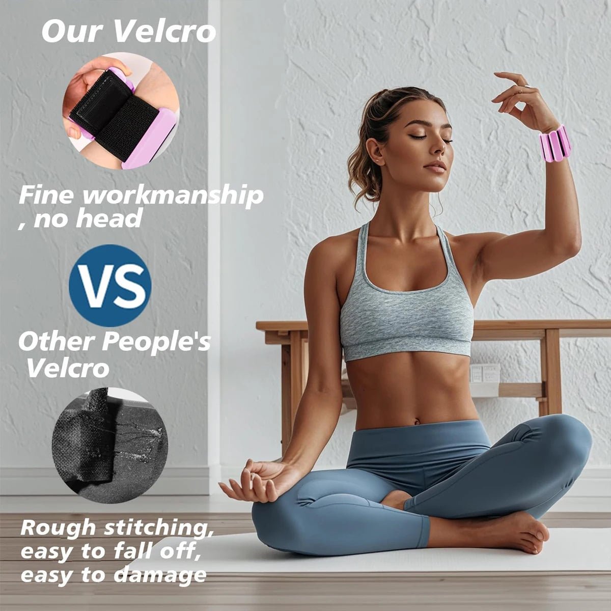 1 lb verstelbare siliconen pols- en enkelgewichten voor fitness, yoga en wandelen