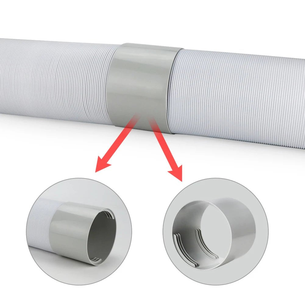 Universele flexibele airco afvoerslang van 1,5 en 2 meter voor mobiele airconditioners