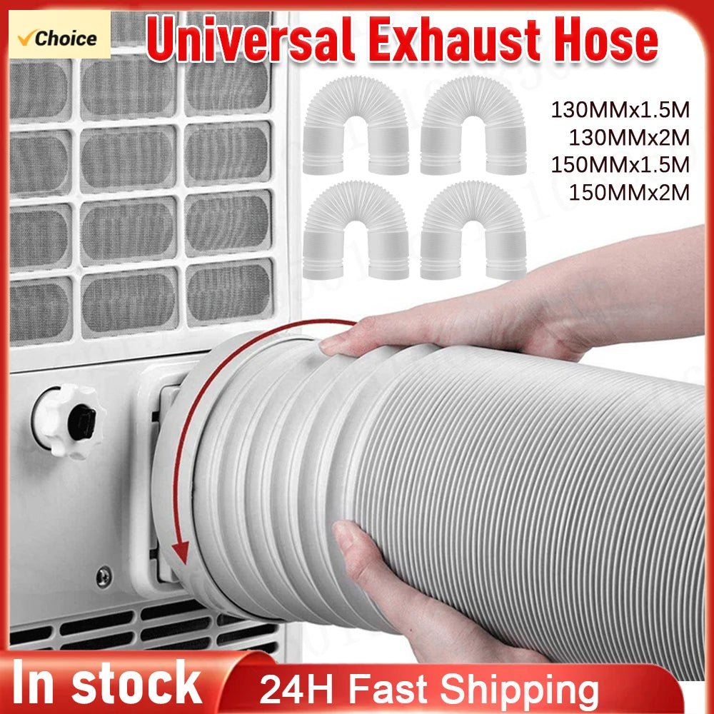 Universele flexibele airco afvoerslang van 1,5 en 2 meter voor mobiele airconditioners