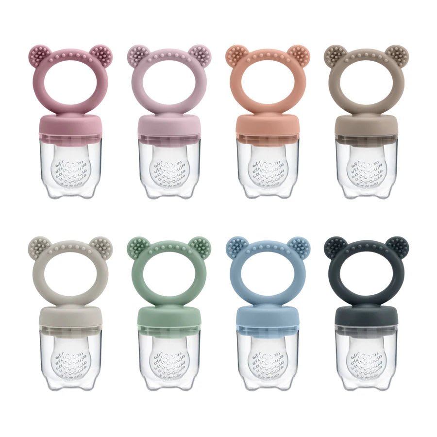 Baby fruit feeder van BPA-vrij siliconen voor fruit, zachte voeding en doorkomende tandjes