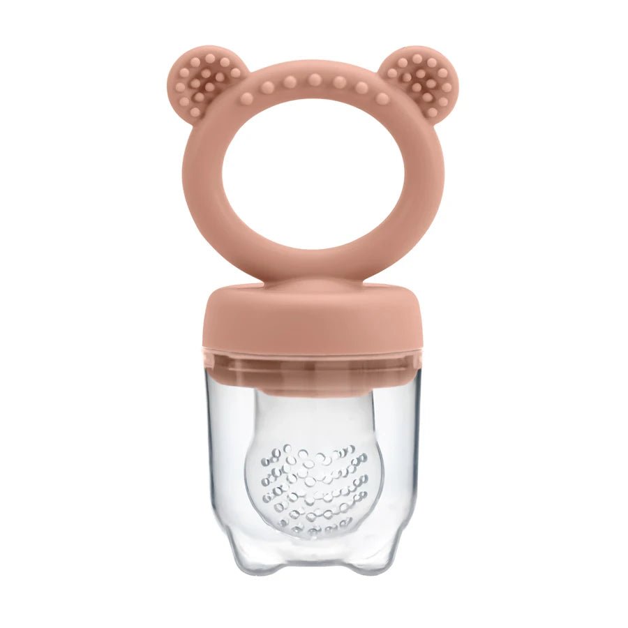 Baby fruit feeder van BPA-vrij siliconen voor fruit, zachte voeding en doorkomende tandjes