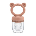 Baby fruit feeder van BPA-vrij siliconen voor fruit, zachte voeding en doorkomende tandjes