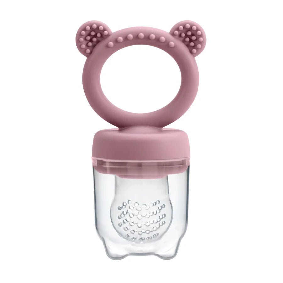 Baby fruit feeder van BPA-vrij siliconen voor fruit, zachte voeding en doorkomende tandjes