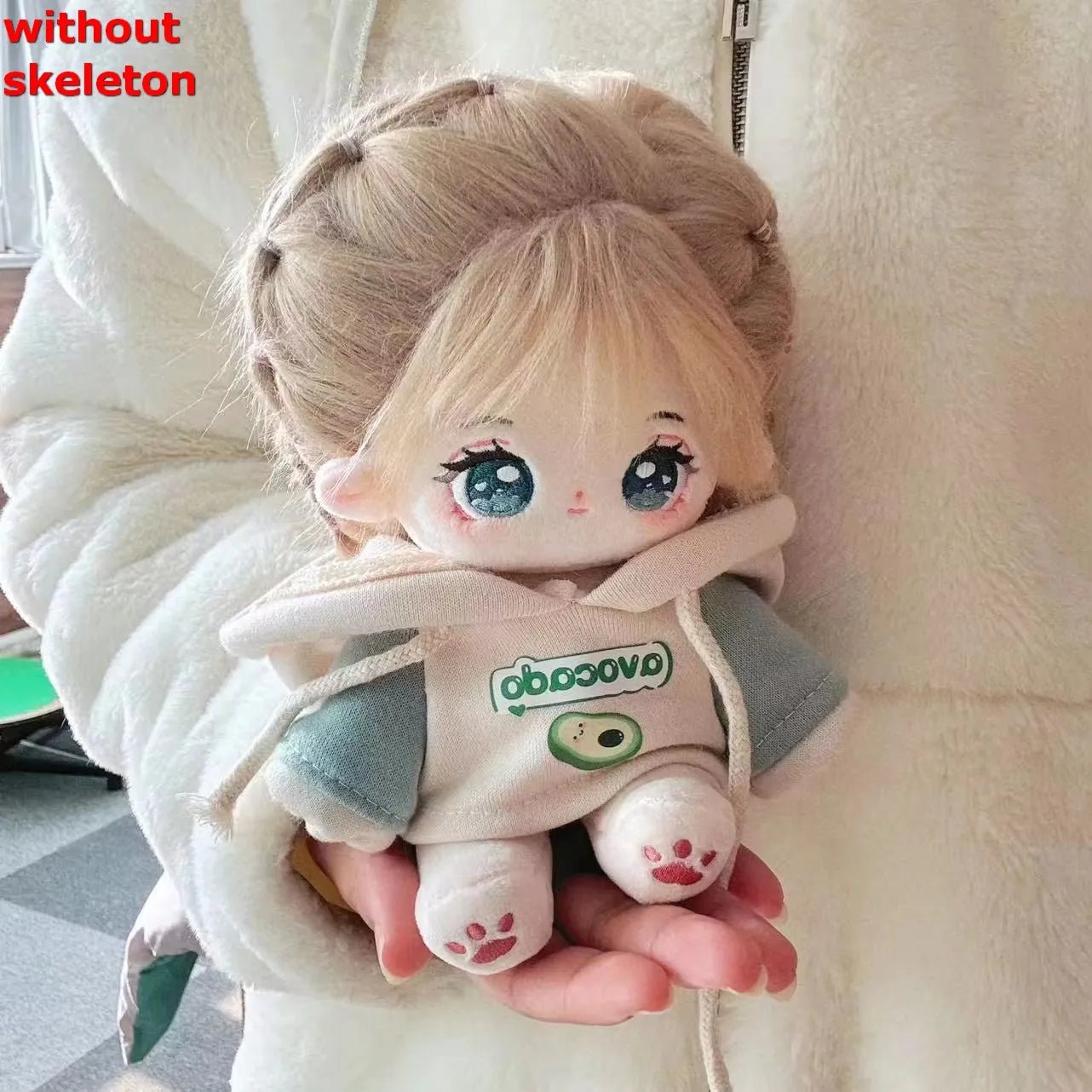 20 cm kawaii pluche knuffelpop met zacht materiaal en schattig ontwerp