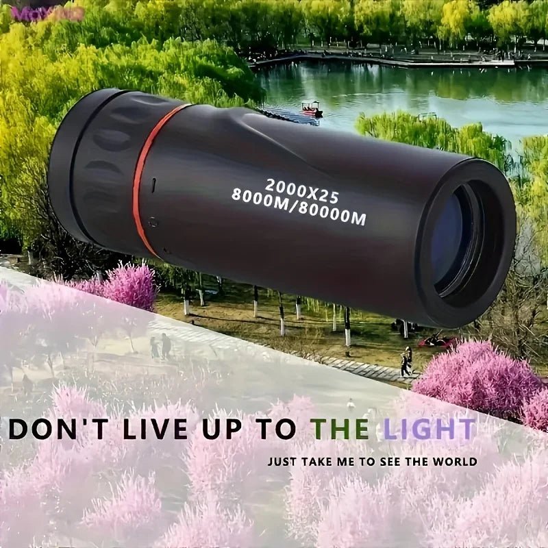 HD Monoculair 2000X25 compacte verrekijker voor reizen, wandelen en vogelspotten