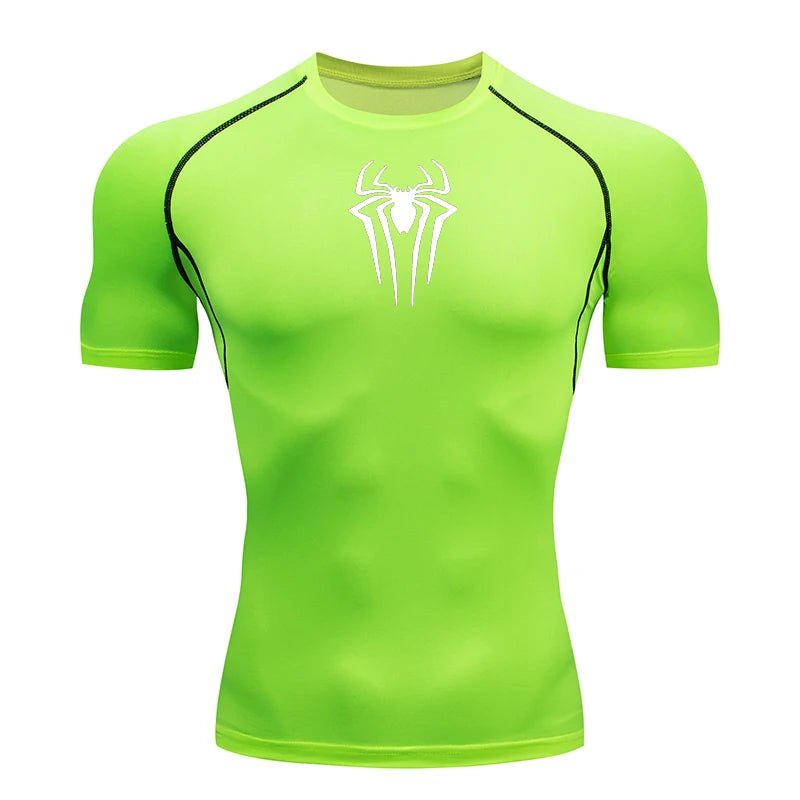 Heren compressie shirt met korte mouwen voor fitness, hardlopen en krachttraining