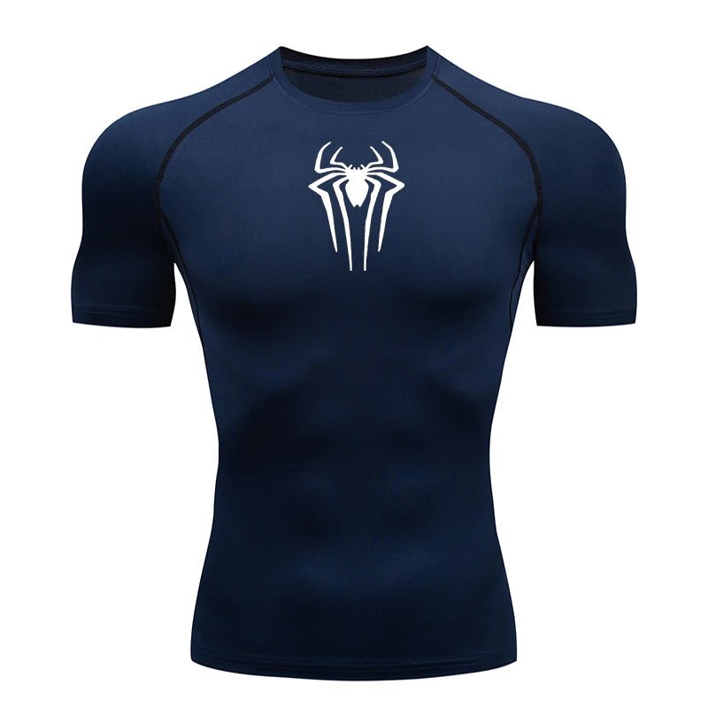 Heren compressie shirt met korte mouwen voor fitness, hardlopen en krachttraining