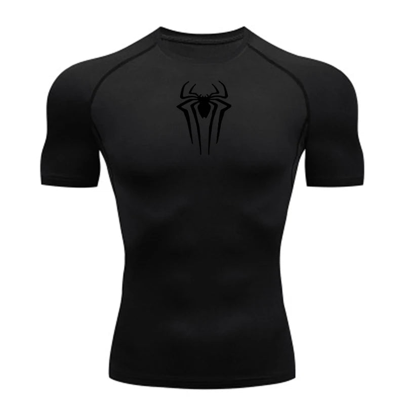 2025 Compression T Shirt Men Short Sleeve Sport Tees Fitness Running Sportsear Men Gym Elastic Quick Dry Jogging T-shirt Tops - Spotlights shopping
