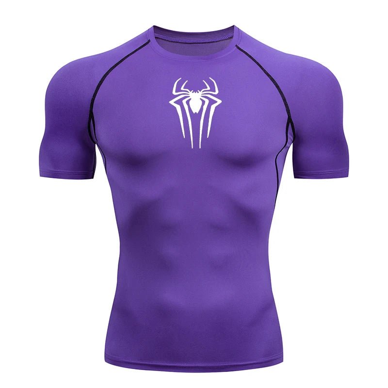 Heren compressie shirt met korte mouwen voor fitness, hardlopen en krachttraining