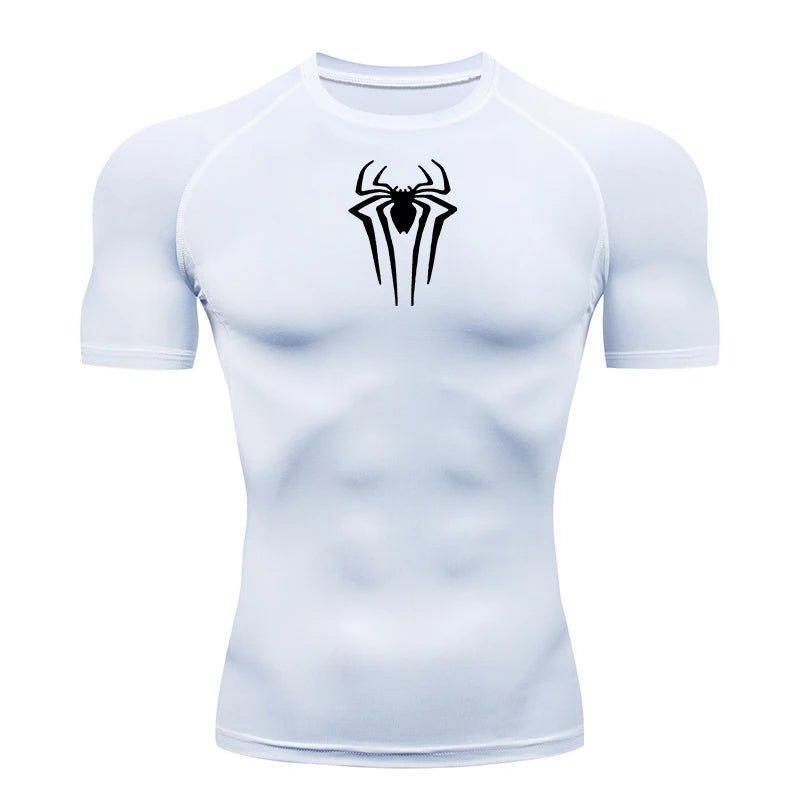 Heren compressie shirt met korte mouwen voor fitness, hardlopen en krachttraining