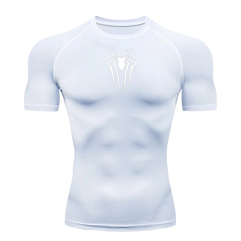 Heren compressie shirt met korte mouwen voor fitness, hardlopen en krachttraining