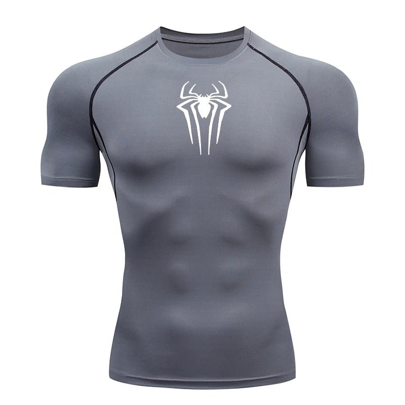 Heren compressie shirt met korte mouwen voor fitness, hardlopen en krachttraining