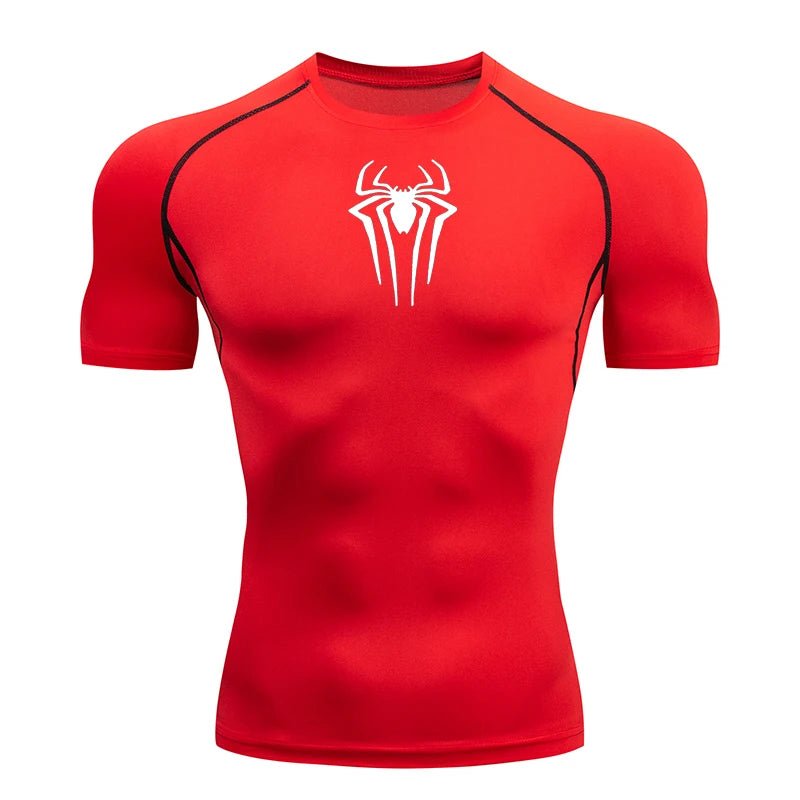 Heren compressie shirt met korte mouwen voor fitness, hardlopen en krachttraining