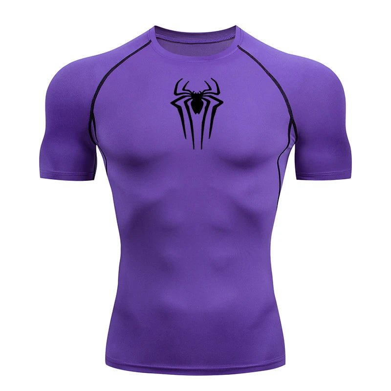 Heren compressie shirt met korte mouwen voor fitness, hardlopen en krachttraining