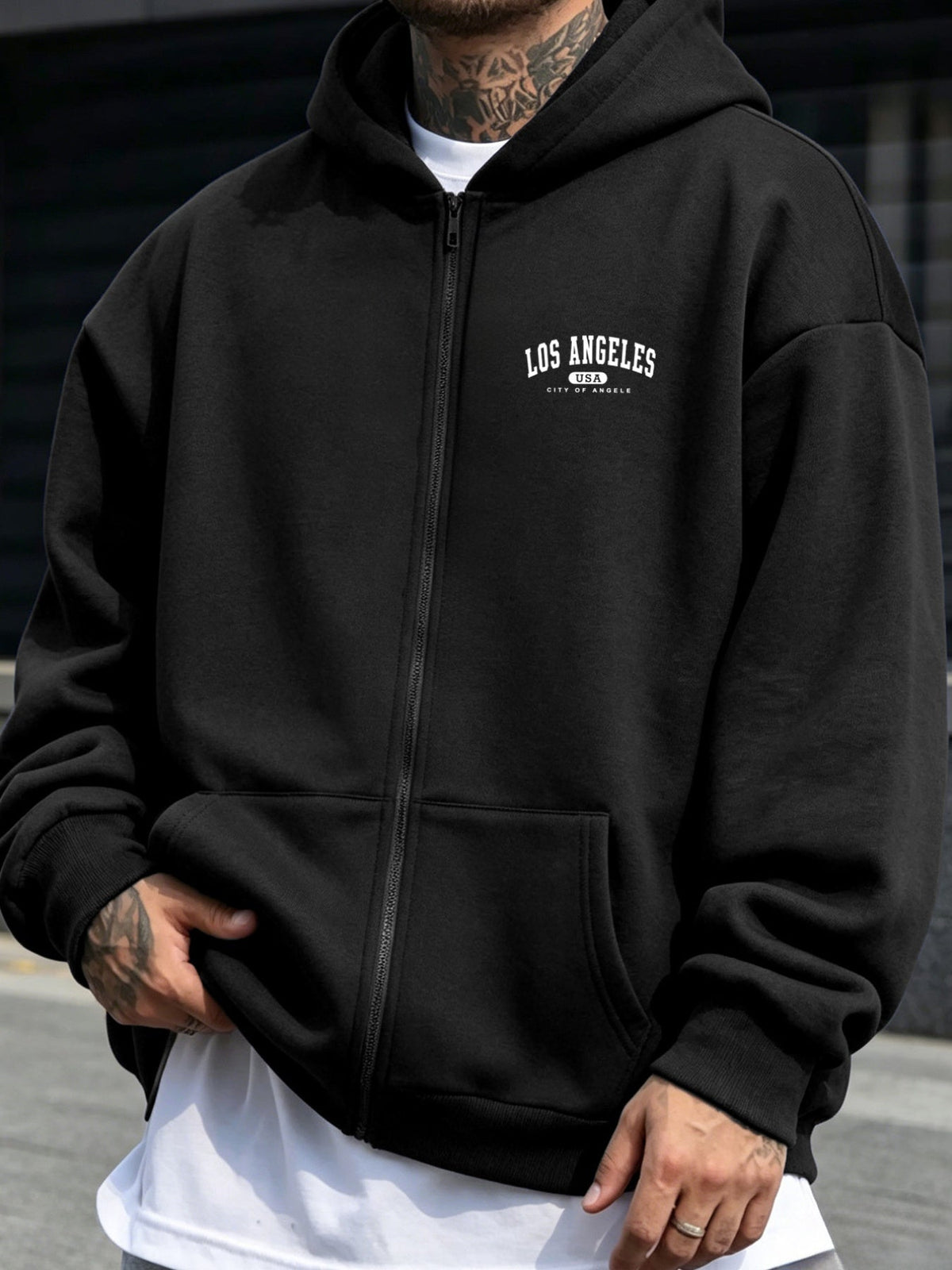 Sweatshirt met rits voor heren