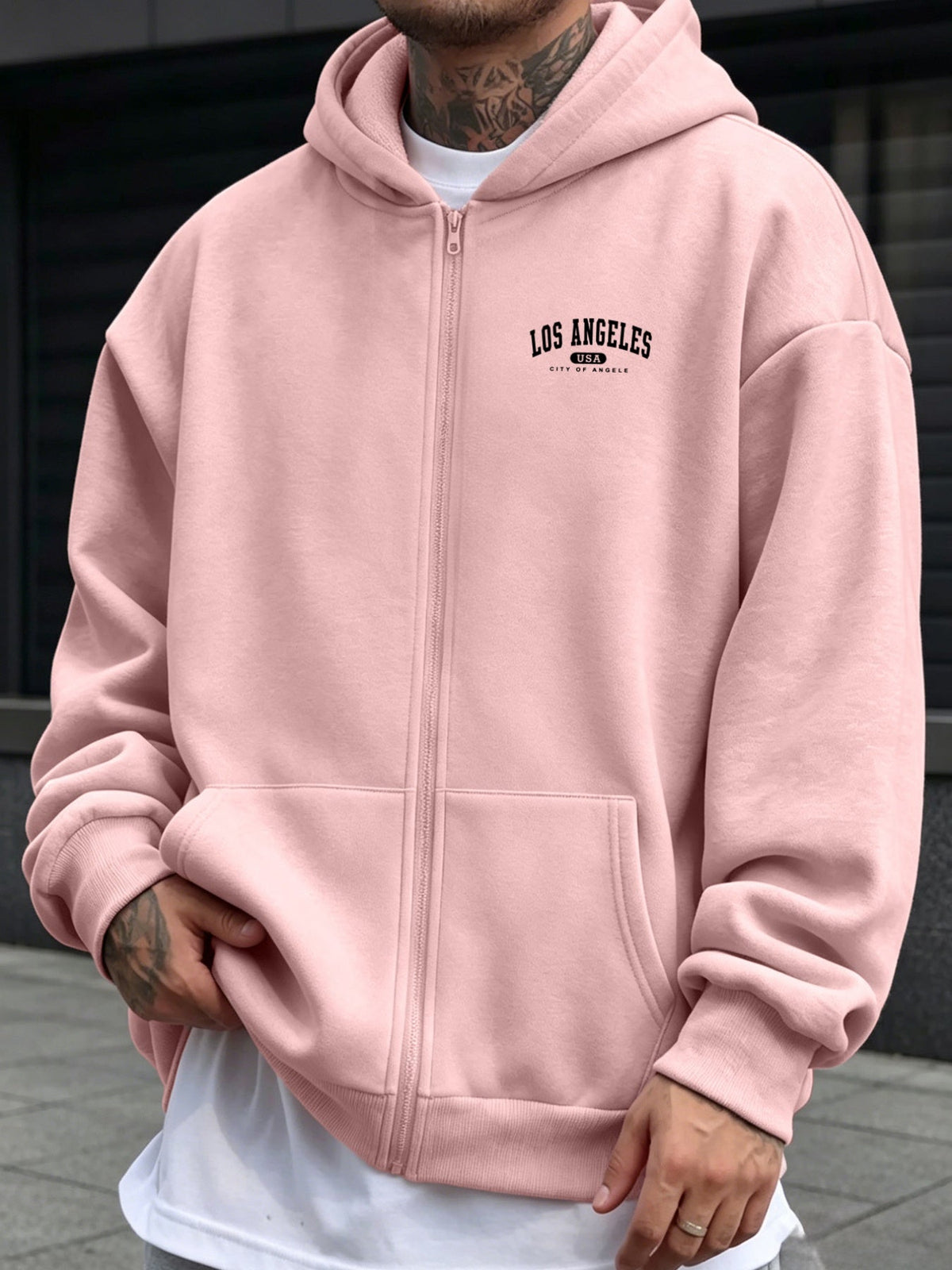 Sweatshirt met rits voor heren