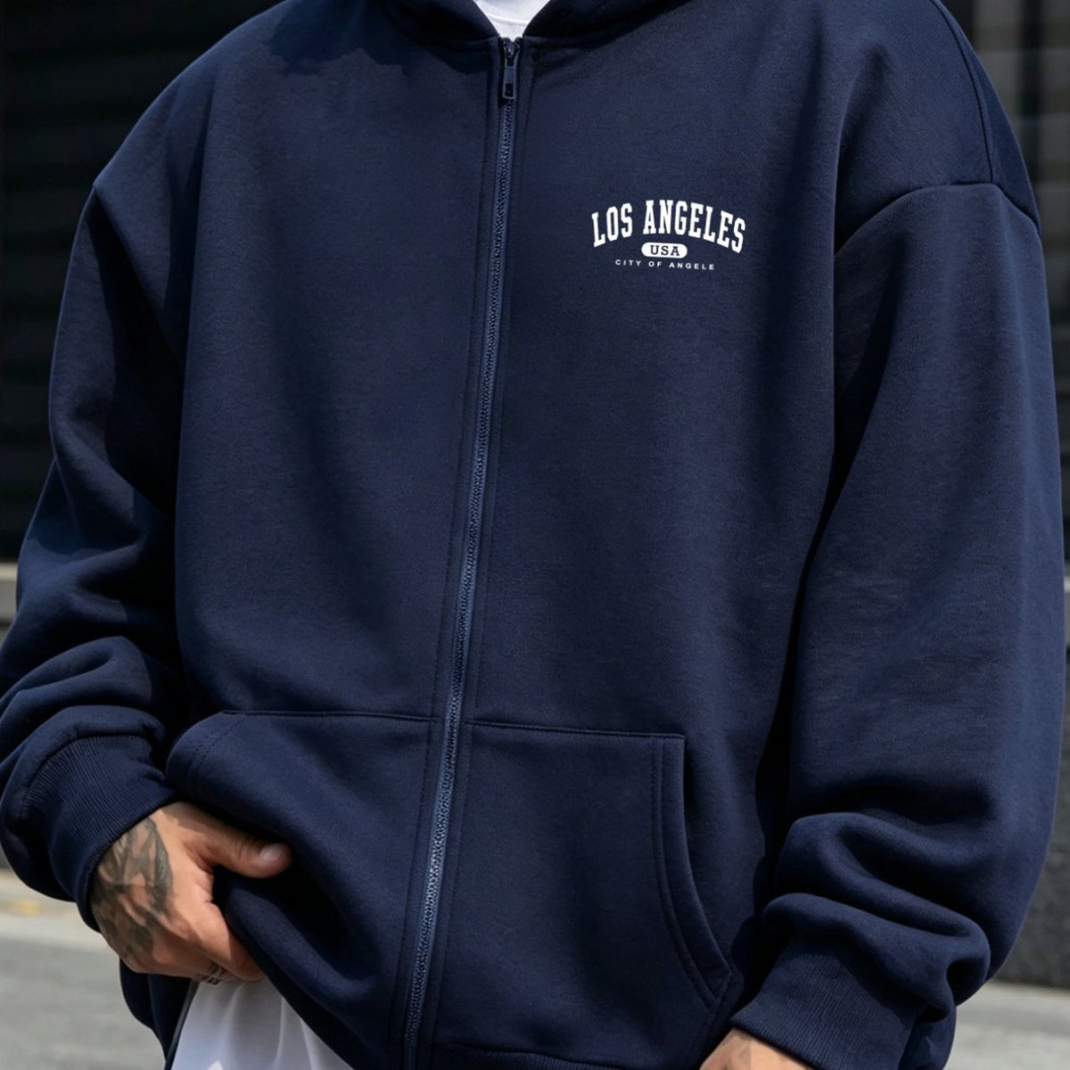 Sweatshirt met rits voor heren