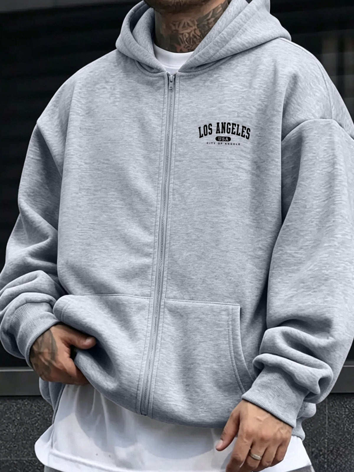 Sweatshirt met rits voor heren