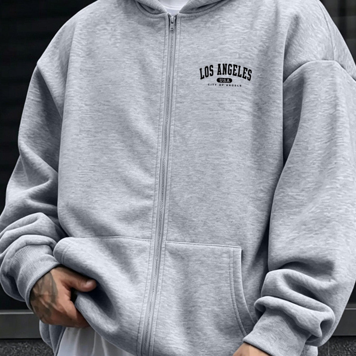 Sweatshirt met rits voor heren