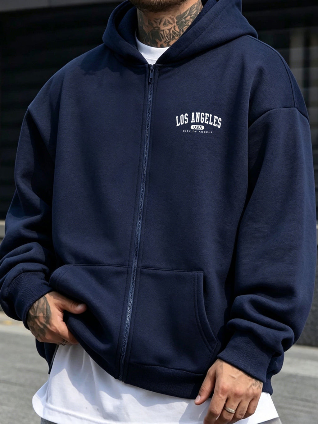 Sweatshirt met rits voor heren