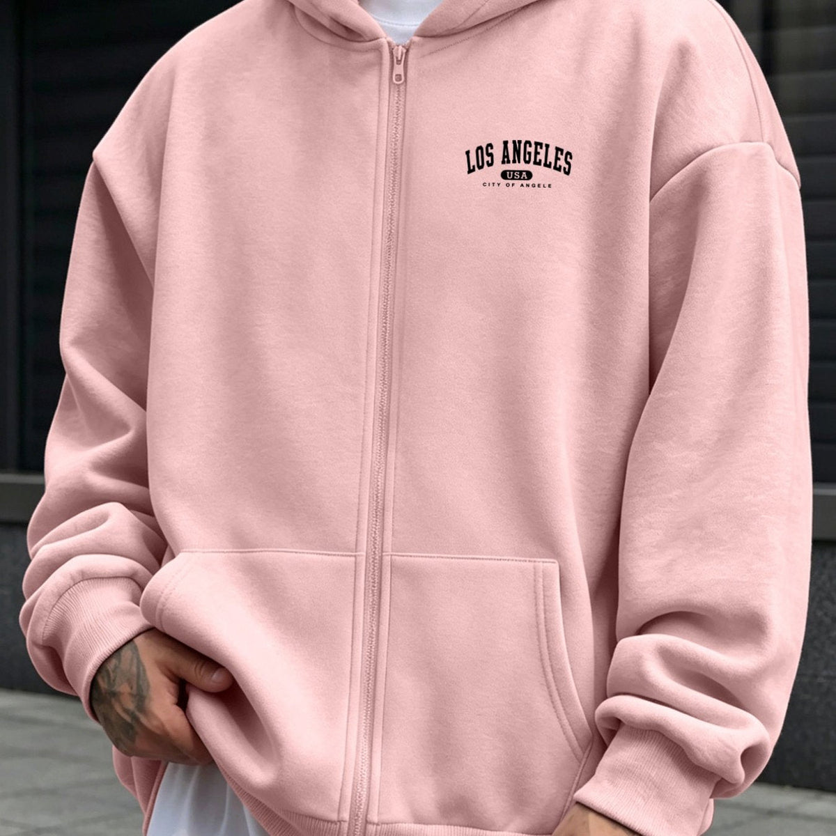 Sweatshirt met rits voor heren