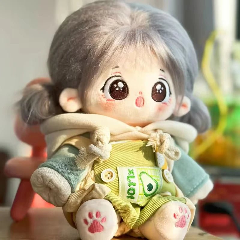 20 cm kawaii pluche knuffelpop met zacht materiaal en schattig ontwerp