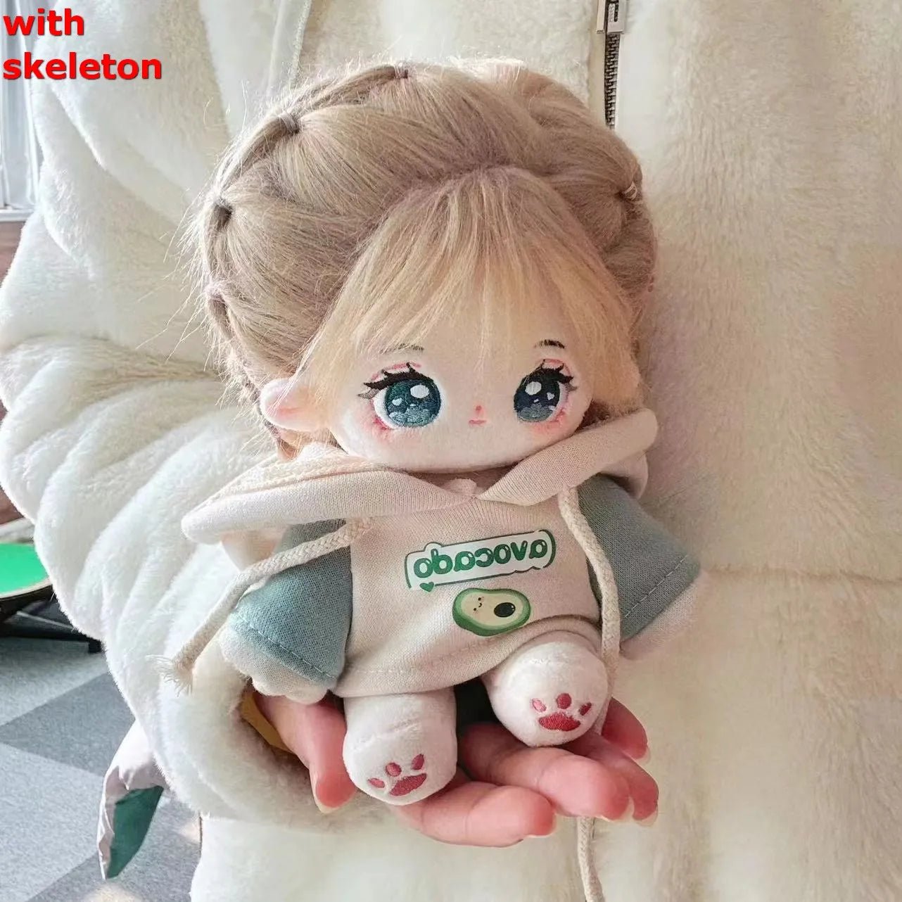 20 cm kawaii pluche knuffelpop met zacht materiaal en schattig ontwerp