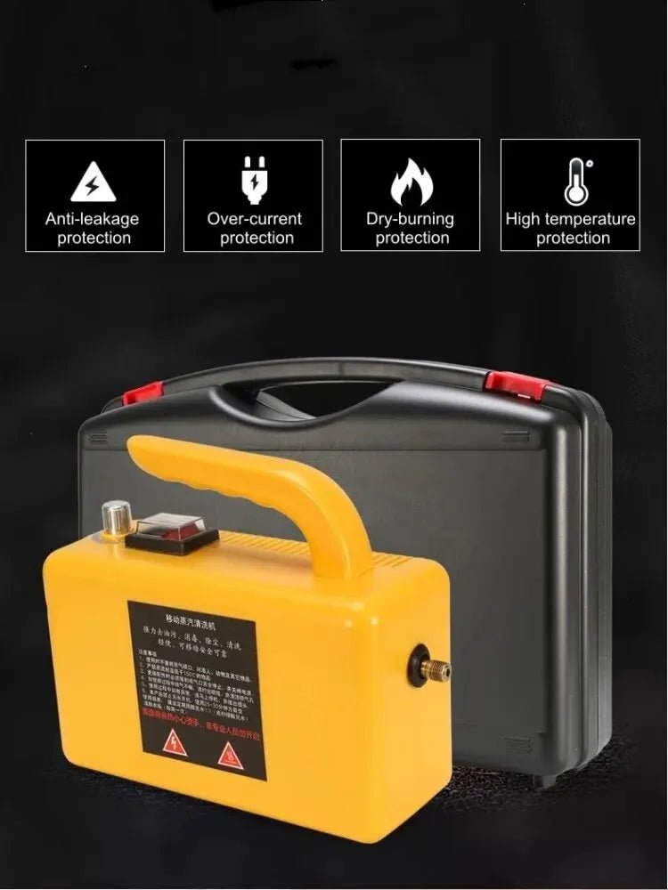 Draagbare 2600W stoomreiniger voor keuken, auto, badkamer en airconditioners