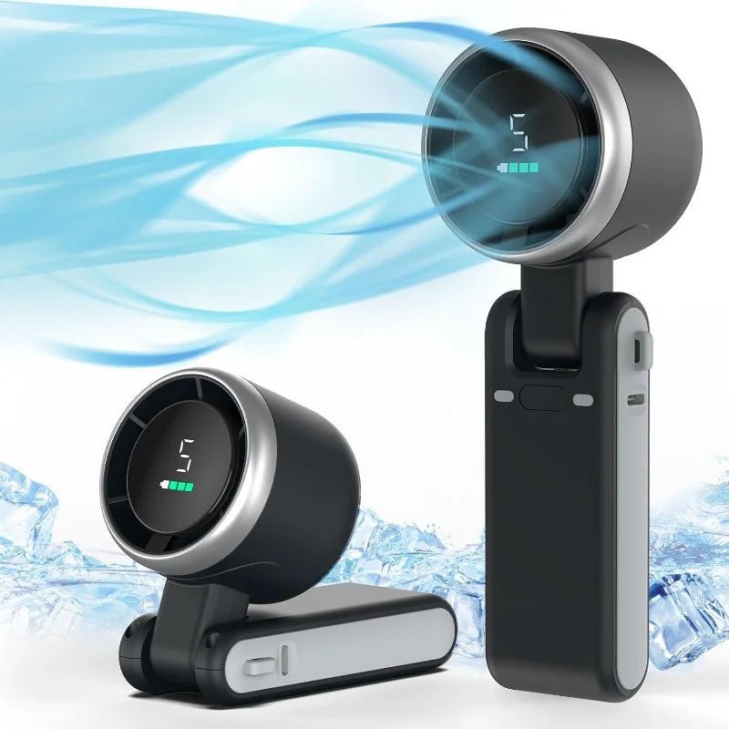3-in-1 oplaadbare mini ventilator met 3600mAh batterij, USB-opladen en 5 snelheden