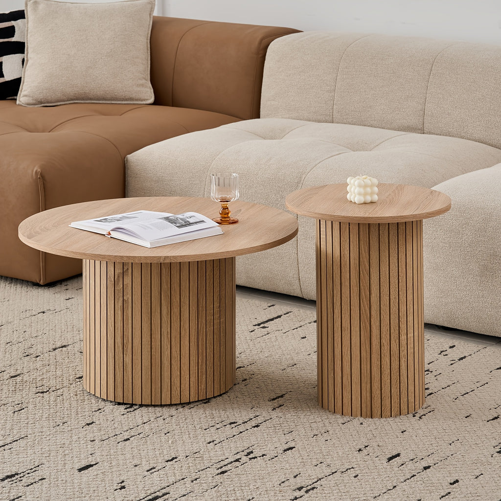 EGOONM set van twee ronde salontafels