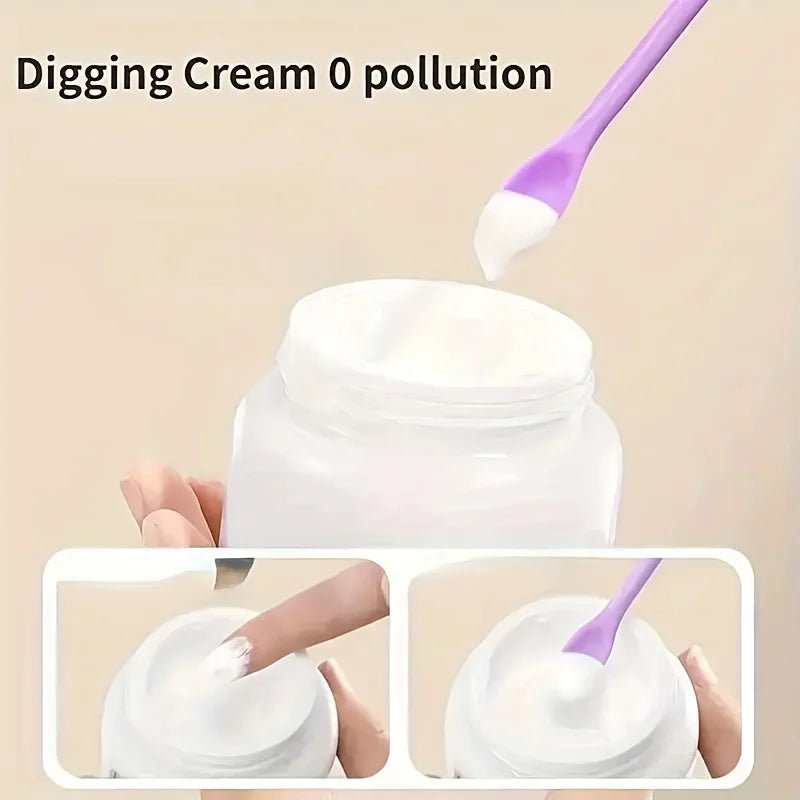 3pcs Reusable Silicone Spatulas, Eco-Friendly Cosmetic Jar Scrapers, Portable for Makeup Skincare, Easy Clean Travel Tool - Spotlights shopping