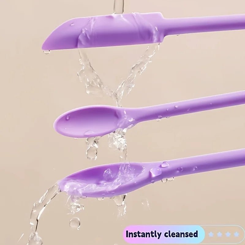 Herbruikbare siliconen cosmetische spatels voor crèmes en huidverzorgingsproducten