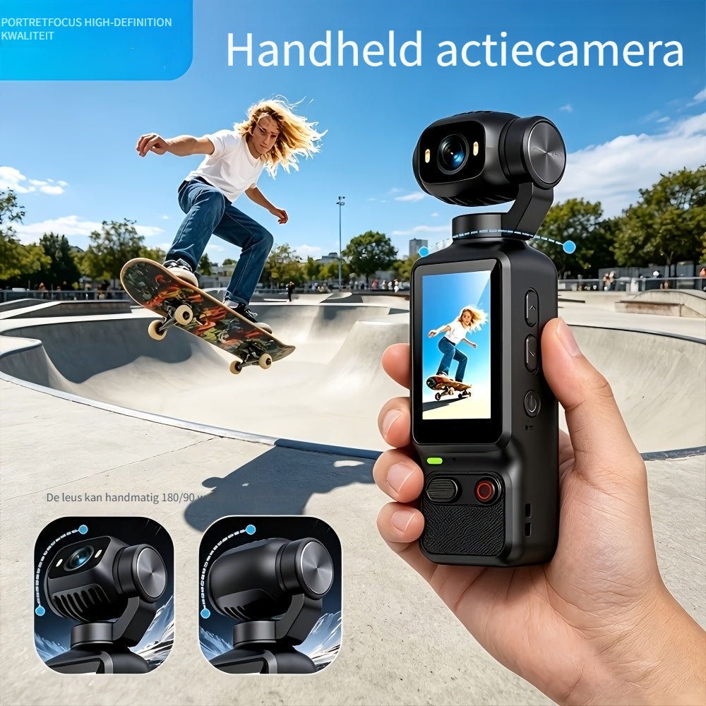 4K HD pocketcamera met 180° kijkhoek