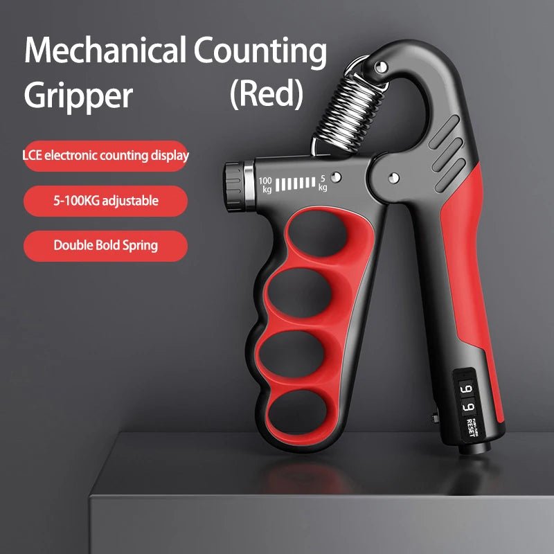 Verstelbare handtrainer voor gripkracht, onderarmtraining en revalidatie met instelbare weerstand