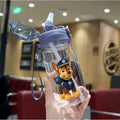 Paw Patrol drinkfles met rietje van 550 ml voor kinderen, school en sport