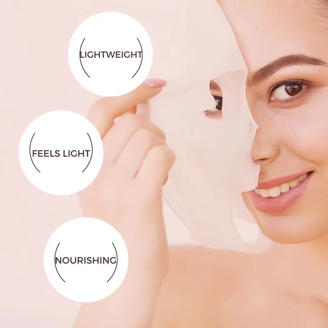 5 Bio-Collagen Hydrogel Gezichtsmaskers met bio-collageen en vitamine C voor intensieve huidverzorging