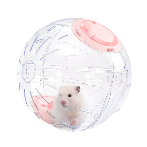 Transparante hamster loopbal van 7,9 inch met ventilatieopeningen voor Syrische hamsters, gerbils, muizen en kleine knaagdieren