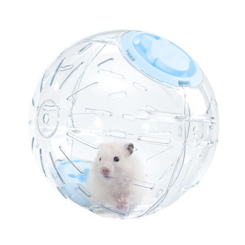 Transparante hamster loopbal van 7,9 inch met ventilatieopeningen voor Syrische hamsters, gerbils, muizen en kleine knaagdieren