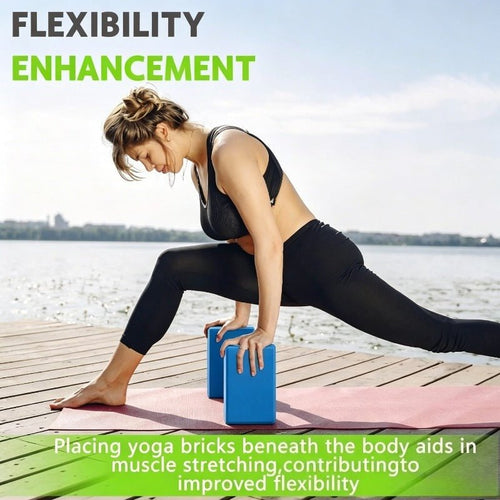 8-delige antislip yoga blokken set van EVA-schuim voor yoga, stretching, pilates en fitness