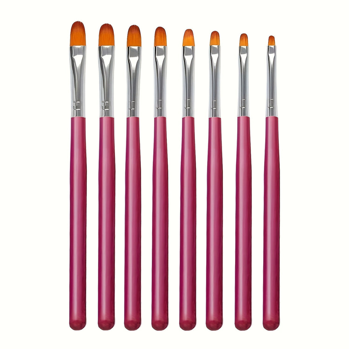 8-delige Nagelkunst Pennenset met Ronde Kop en Gellamp - Spotlights shopping