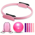 8-delige Premium Yoga Set met antislip accessoires en oefenringen voor yoga, Pilates en fitness thuis