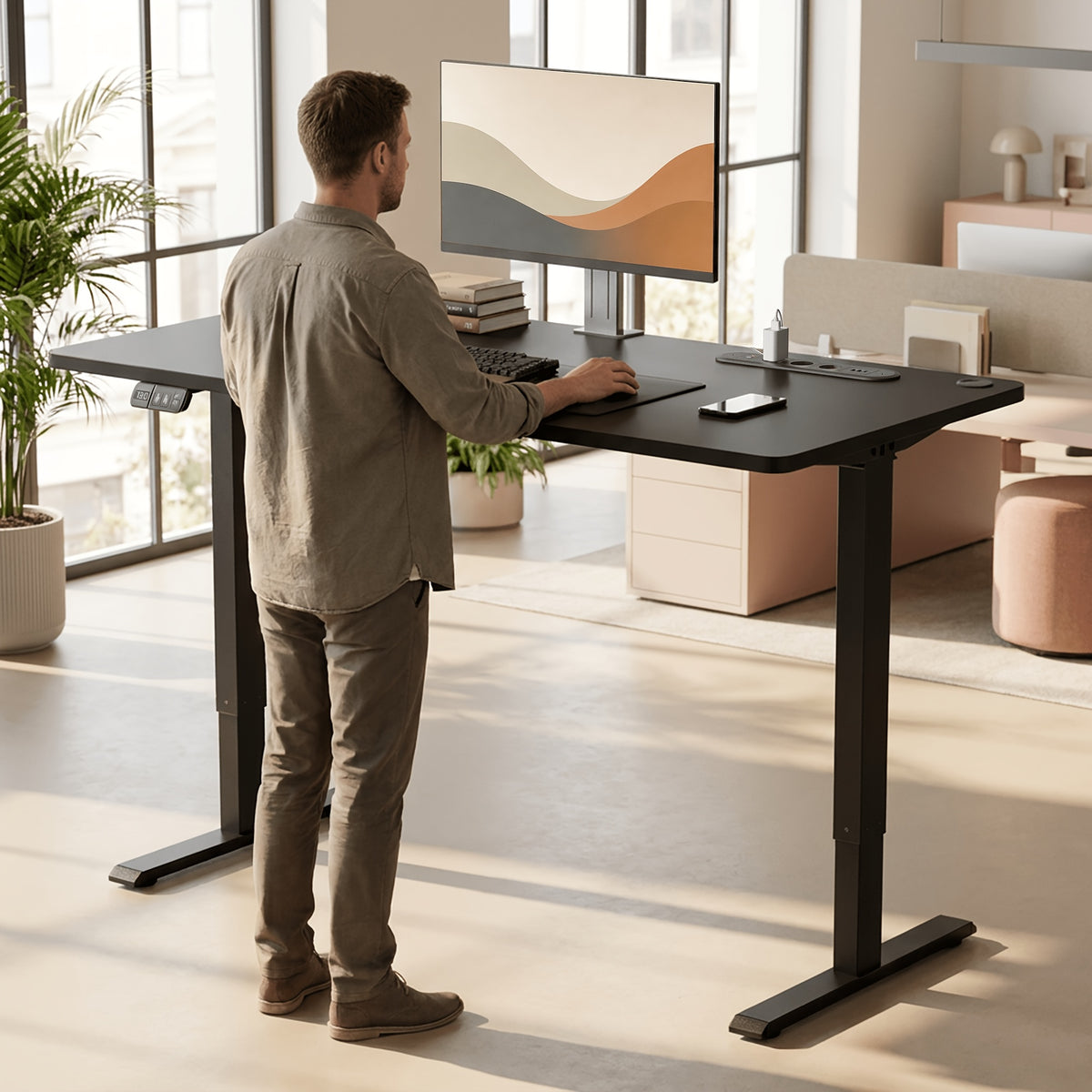 GAMETURBOX elektrisch verstelbaar zit-sta bureau