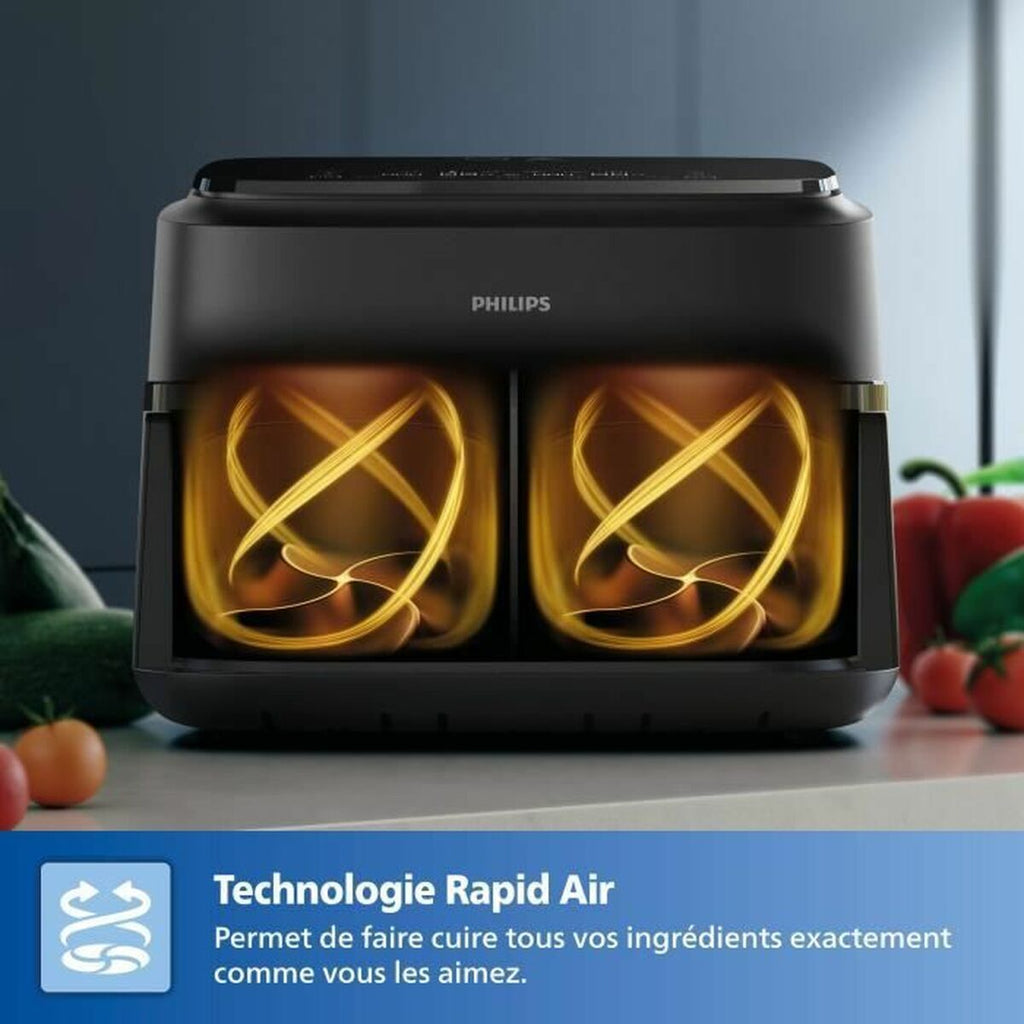 Philips Luchtfriteuse Philips Zwart