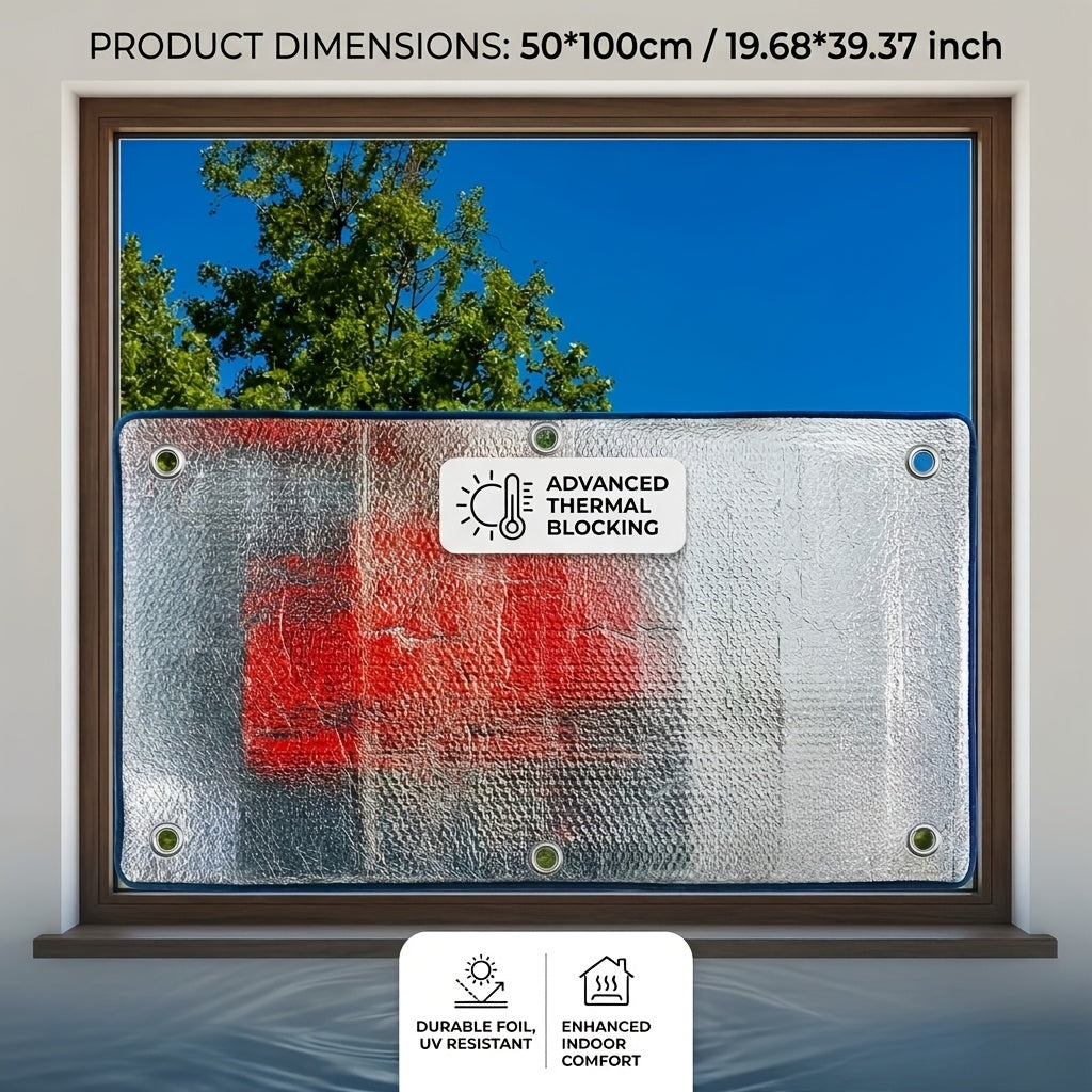 Wordt geleverd met zuignap voor koeling/isolatie/temperatuurvergrendeling en winddichte thermische isolatiefolie, houdt de koele lucht van de airconditioning vast, eenvoudig te verwijderen, woondecoratie feestdagcadeau, tropisch voorkeur