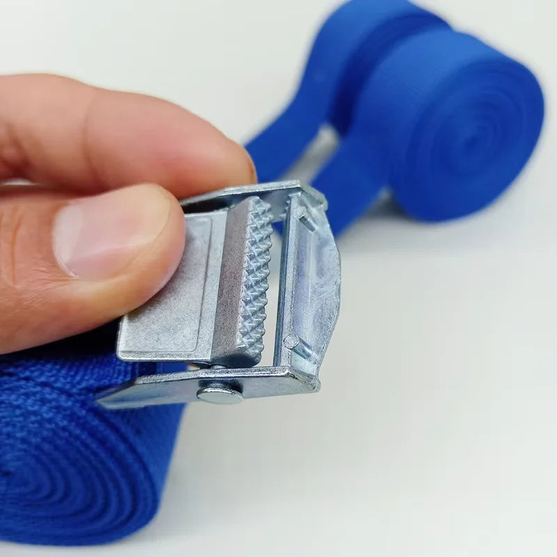 3M Cargo Straps With Buckle Tie-Down Belt for Motorcycle Car Bicycle Metal Tow Rope Strong Ratchet Fixing Belt for Luggage Bag