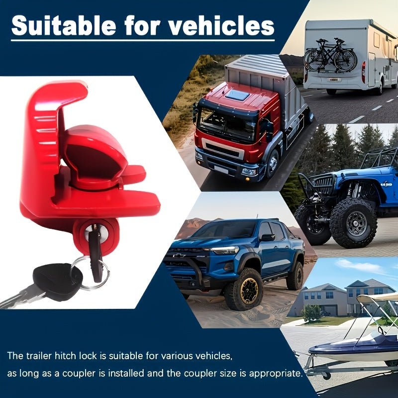 Aanhangerslot voor Kogelkoppeling – Verstelbaar, Heavy-Duty Staal - Spotlights shopping