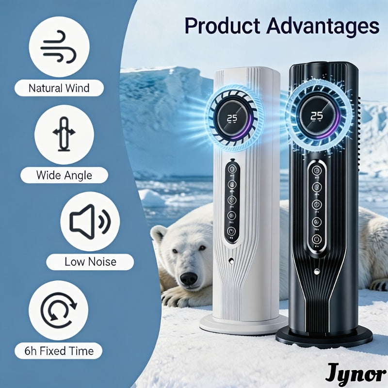 Draagbare airconditioningventilator met bevochtigingsspray en hanglamp, verstuivingscirculatieventilator, 6 snelheden en timer, USB-aangedreven voor slaapkamer, kantoor, studentenkamer, camping, stille mini persoonlijke koeler, bureaukoelventilator
