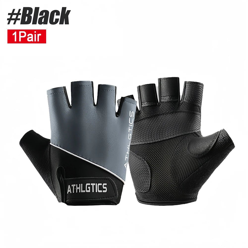 Ademende vingerloze fitness handschoenen voor krachttraining, fitness en wielrennen