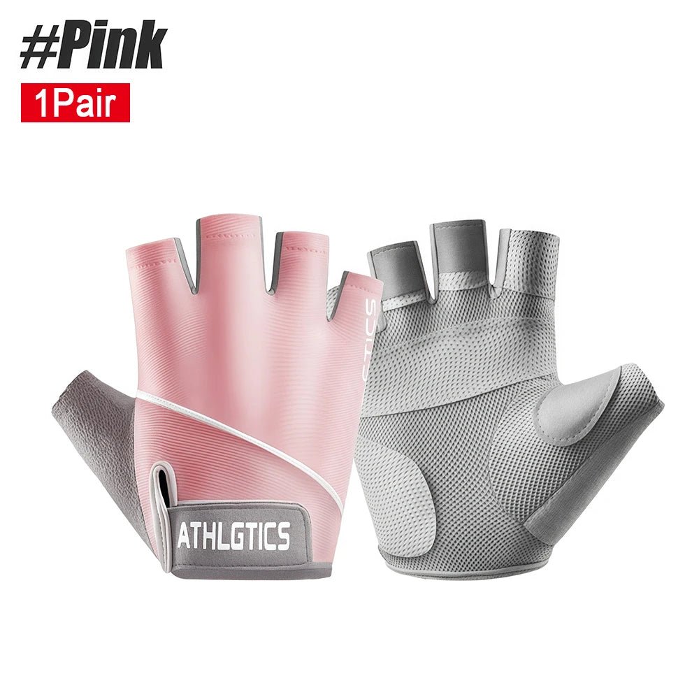 Ademende vingerloze fitness handschoenen voor krachttraining, fitness en wielrennen
